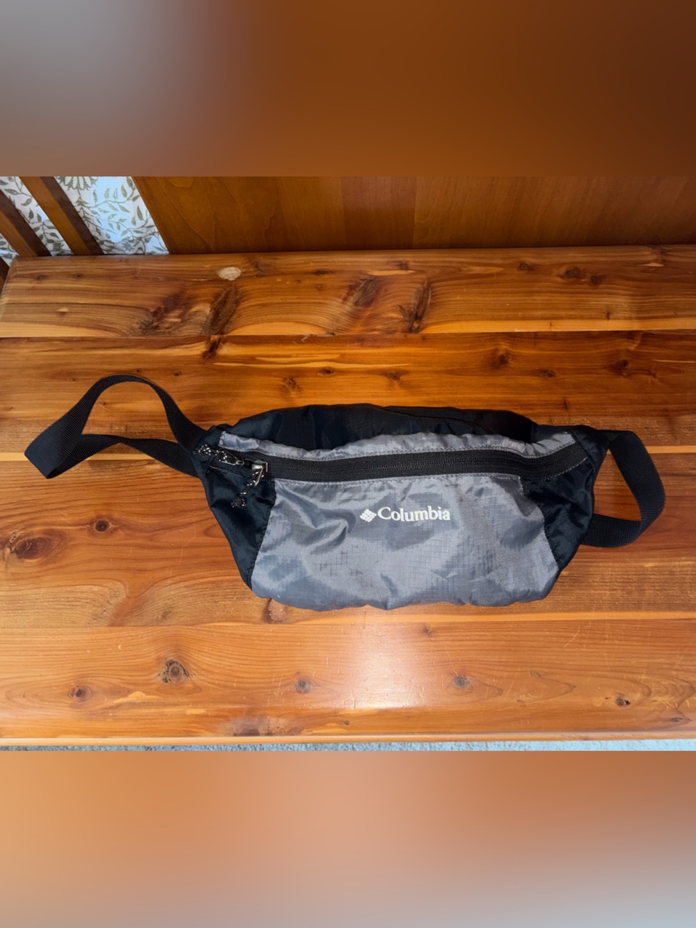 Columbia Black and Gray Waist Pack Sling